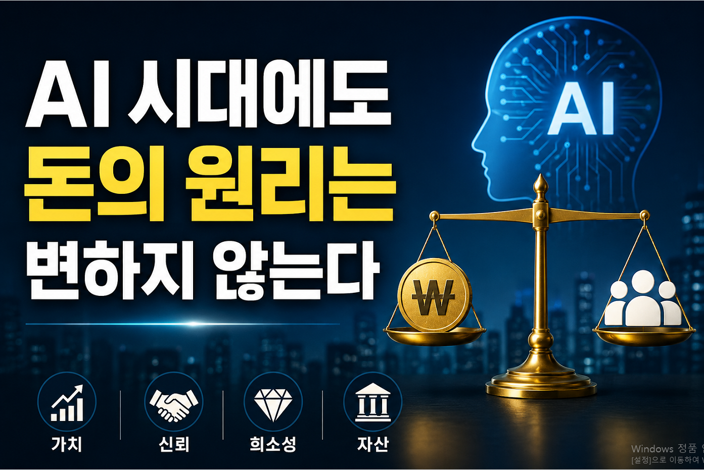 AI 시대에도 돈의 원리는 변하지 않는다 – 기술보다 중요한 것은 ‘가치’이다