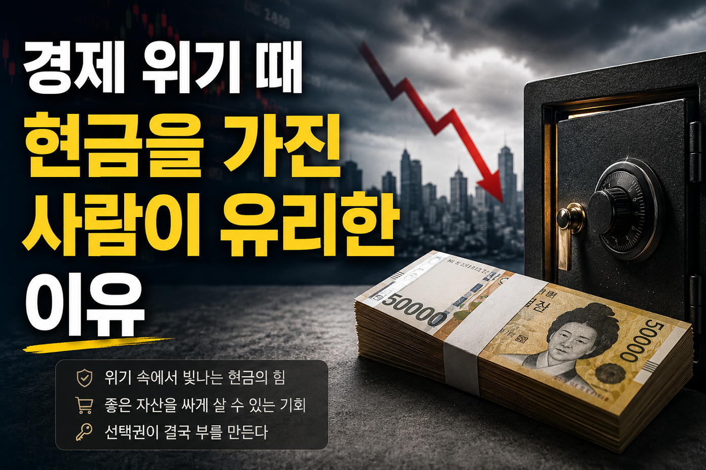 경제 위기 때 현금을 가진 사람이 유리한 이유