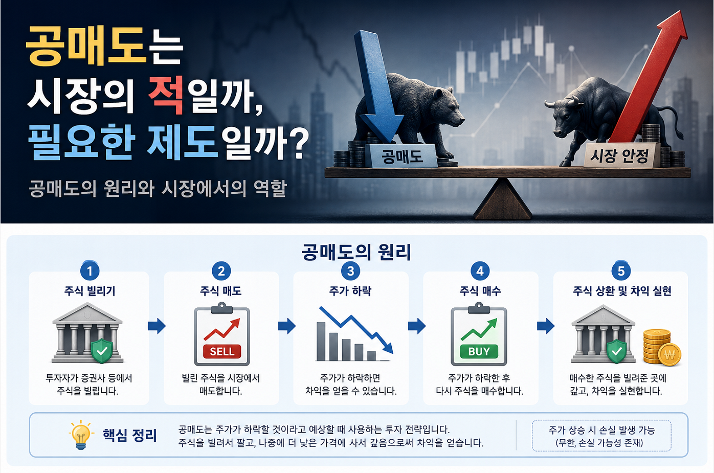 공매도란 무엇일까? 시장에 필요한 제도일까, 문제일까?