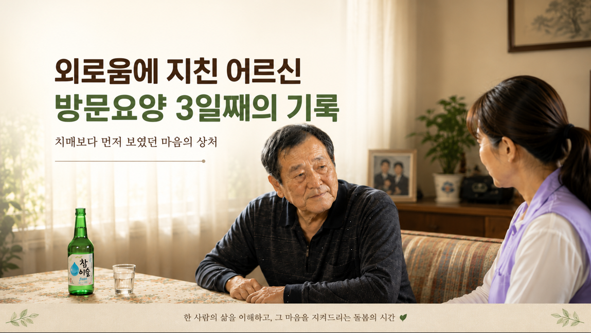 외로움에 지친 어르신