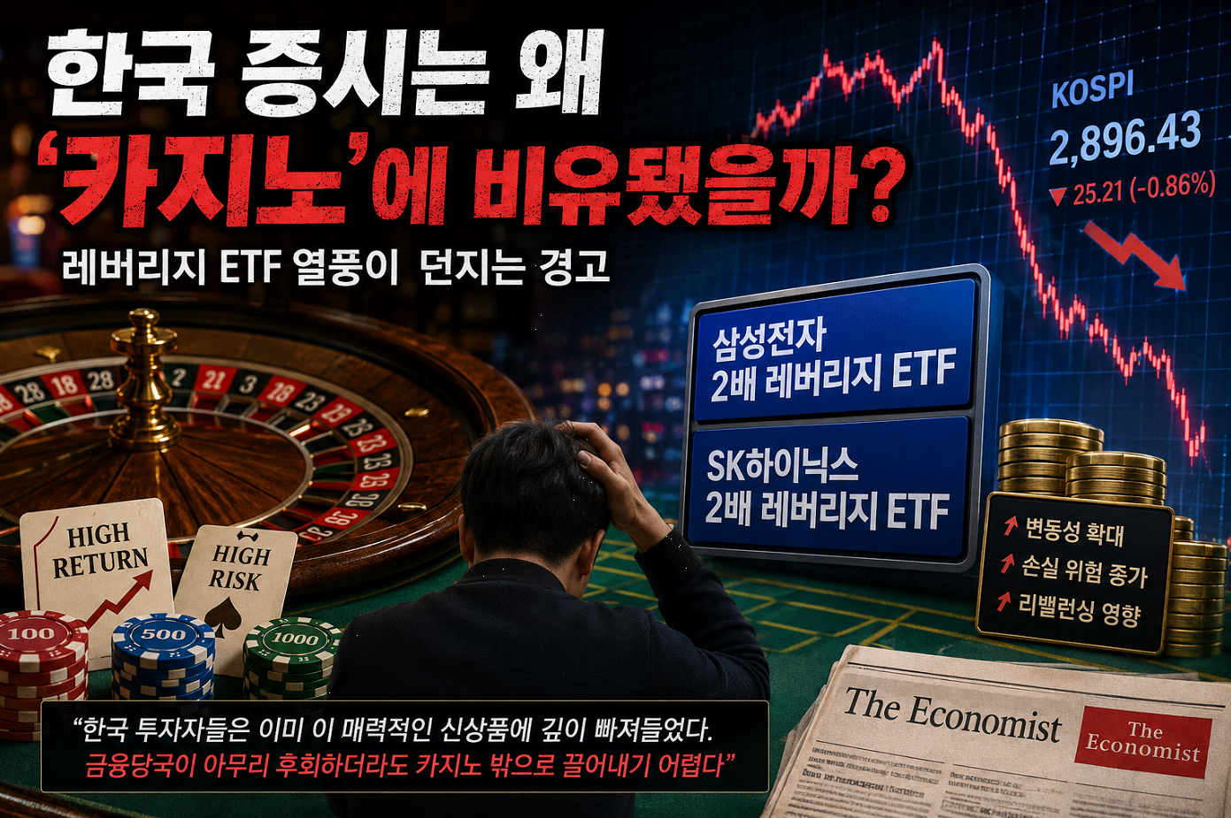 레버리지 ETF 한국 증시는 왜 ‘카지노’에 비유됐을까?