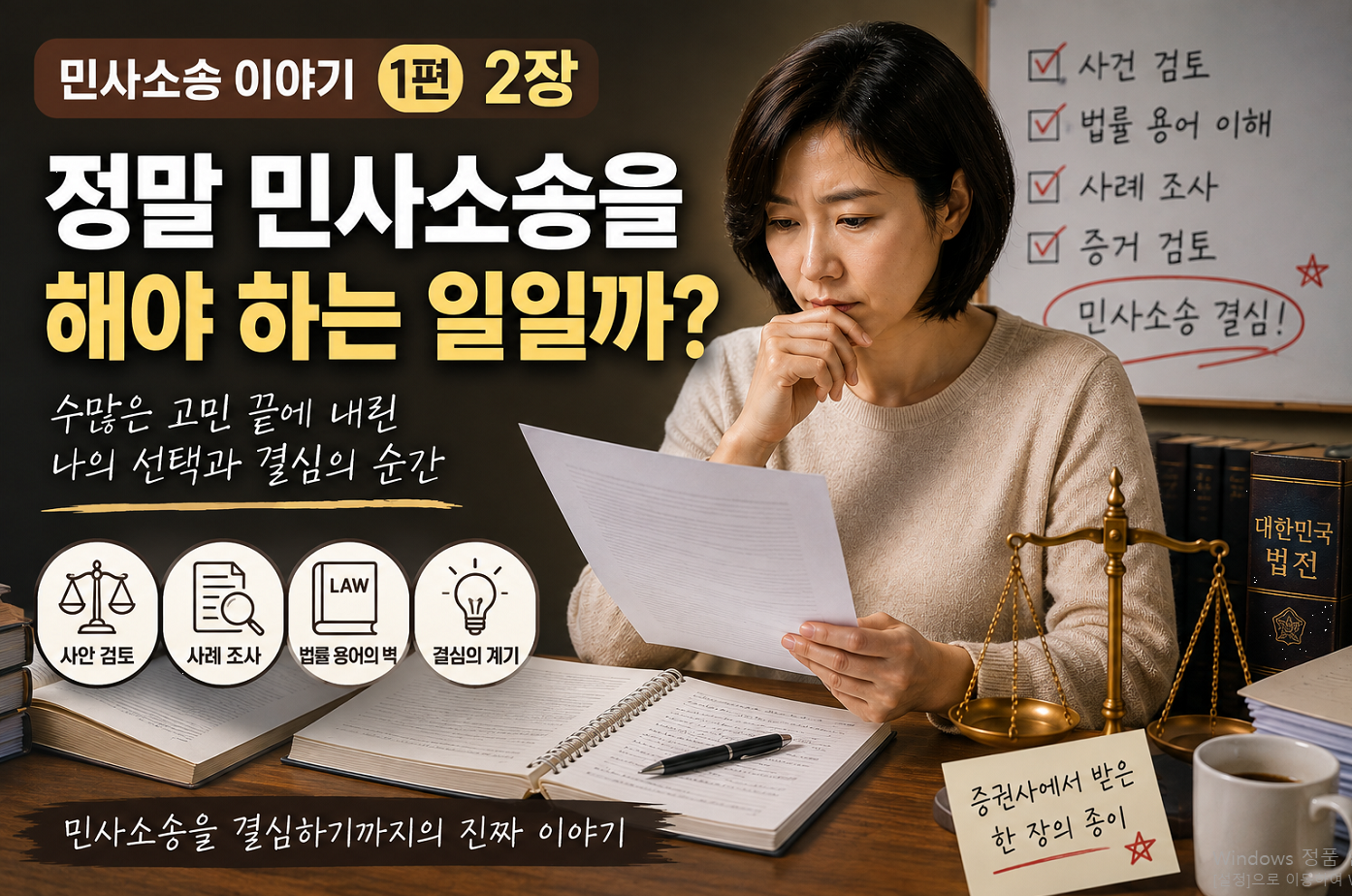 제2장. 정말 민사소송을 해야 하는 일일까?