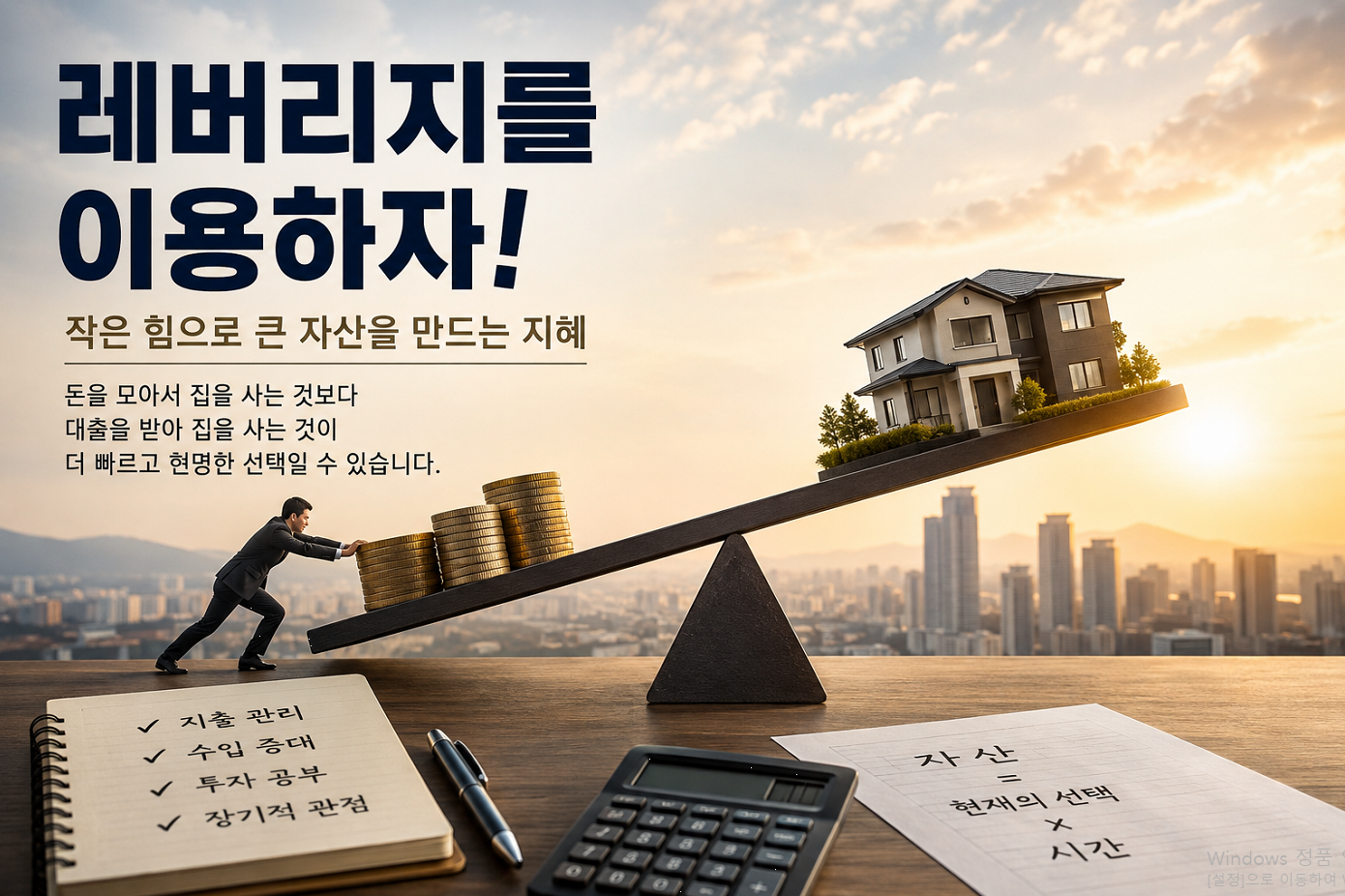 레버리지를 이용하자!